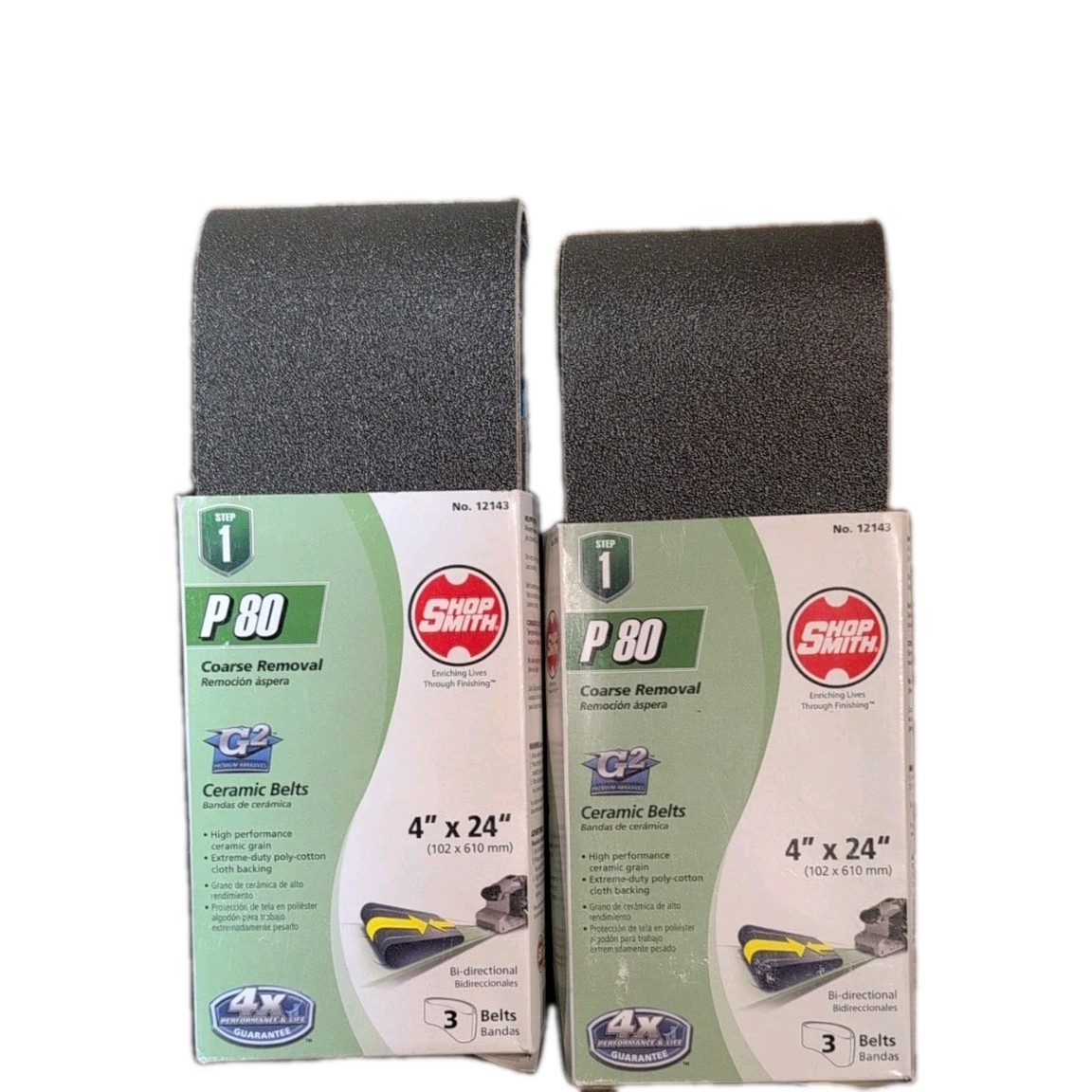 Shop Smith 4 in x 24 in Sanding Belts P80 Coarse Ceramic 6-Belts