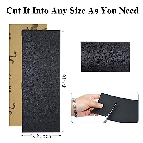 100PCS Assorted Grit Sandpaper 80-5000 for Wood, Metal, Automotive Polishing