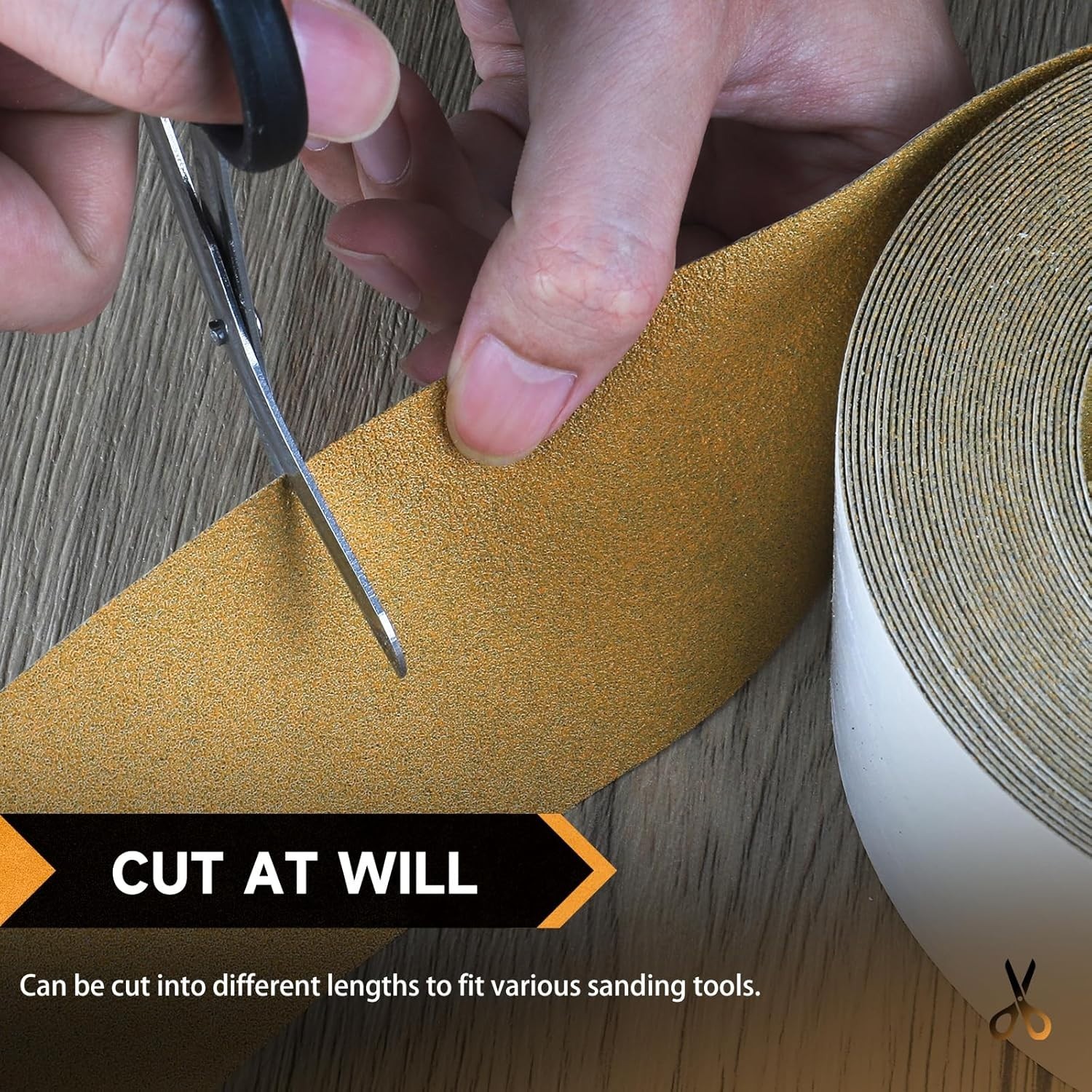 Sandpaper Roll 320 Grit Aluminum Oxide Hook Loop Longboard 13 Yards