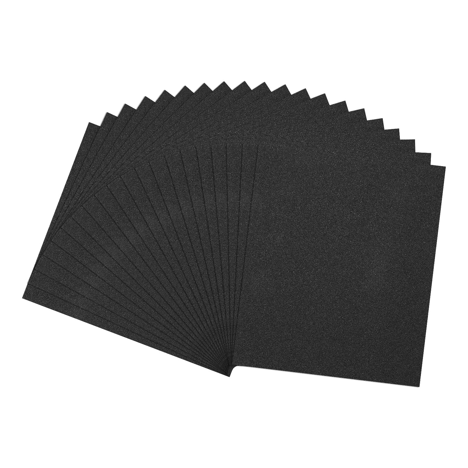 100 Grit Sandpaper 9×11 Inch Alumina Abrasive Sanding Paper Black 20 PCS