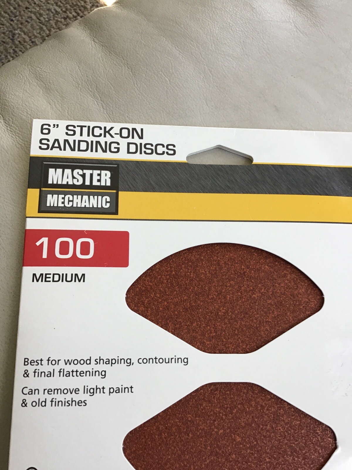 Lot Of 4 PKS Master Mechanic #160868 6” Stick-On 100 Grit Sanding Discs USA
