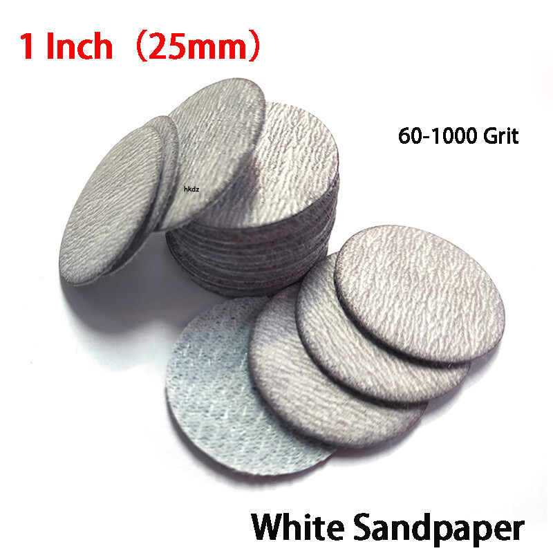 1 Inch Dry Sanding Discs Sheet 25mm Hook&Loop Sandpaper Sander Pads 60-1000 Grit