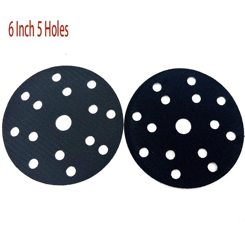 1pc 6in 15 Hole Pneumatic Sanding Sponge Buffer Pad Self Adhesive Soft – NEW