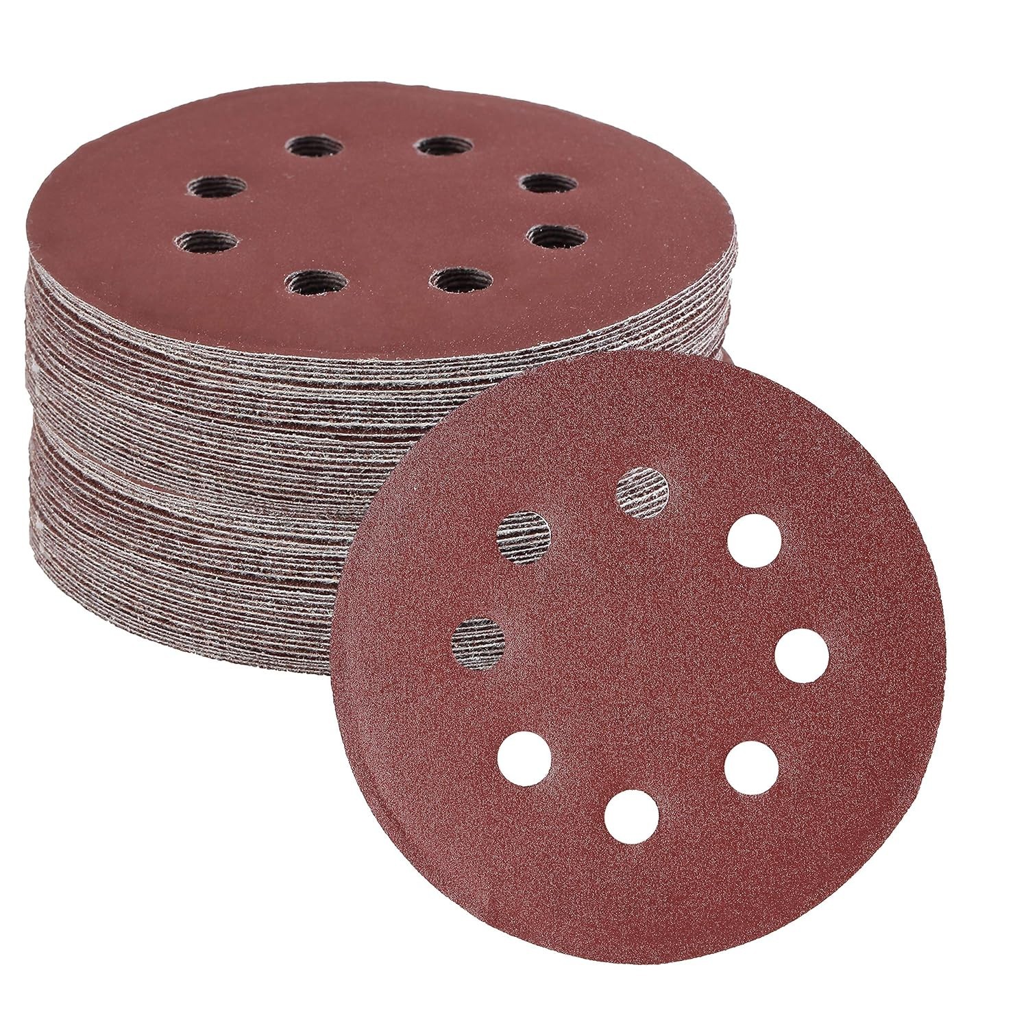 Bates 5-Inch Sanding Discs, 30 Pack with Assorted Grits for Precision Finishing