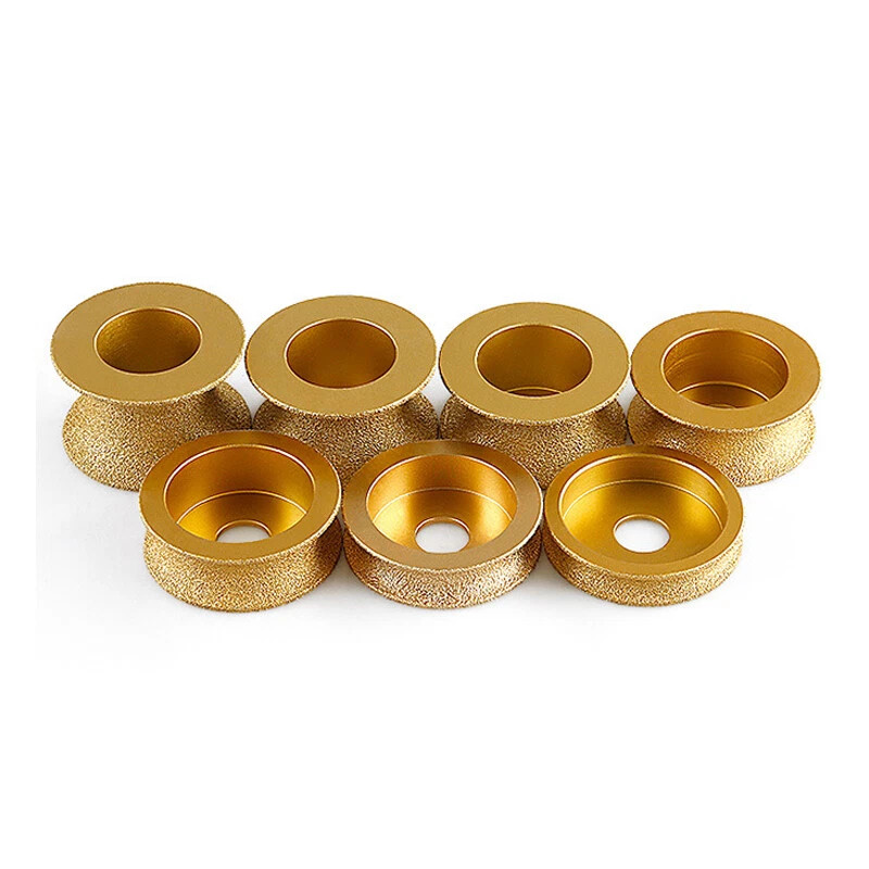 Vacuum Brazed Diamond Full Bullnose Edge Profile Grinding Disc Wheel Tool