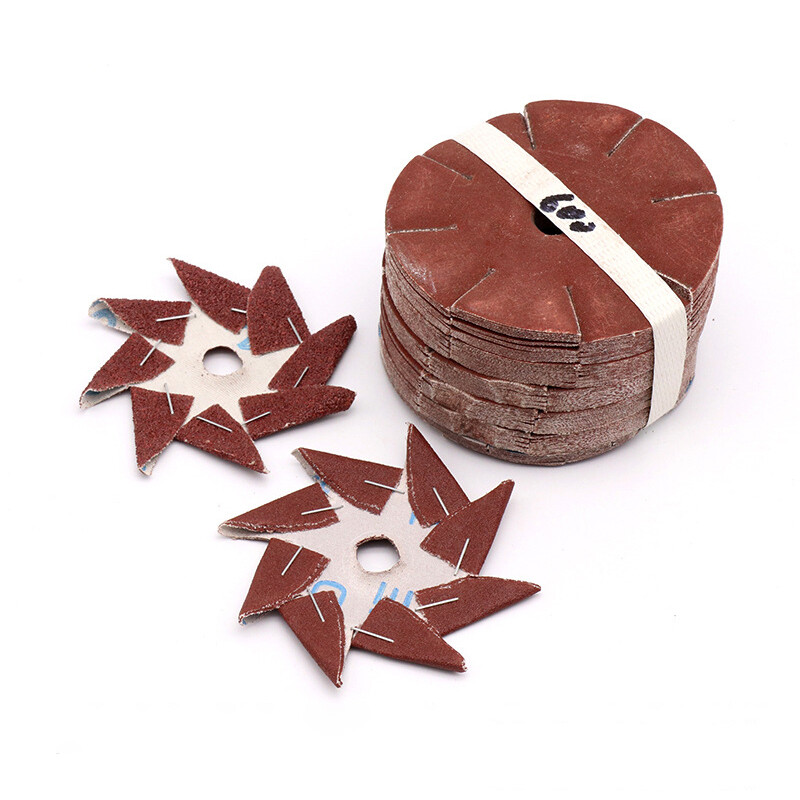 100mm Octagonal Sandpaper Abrasive Polishing Sanding Grinding Tools 80-600 Grit