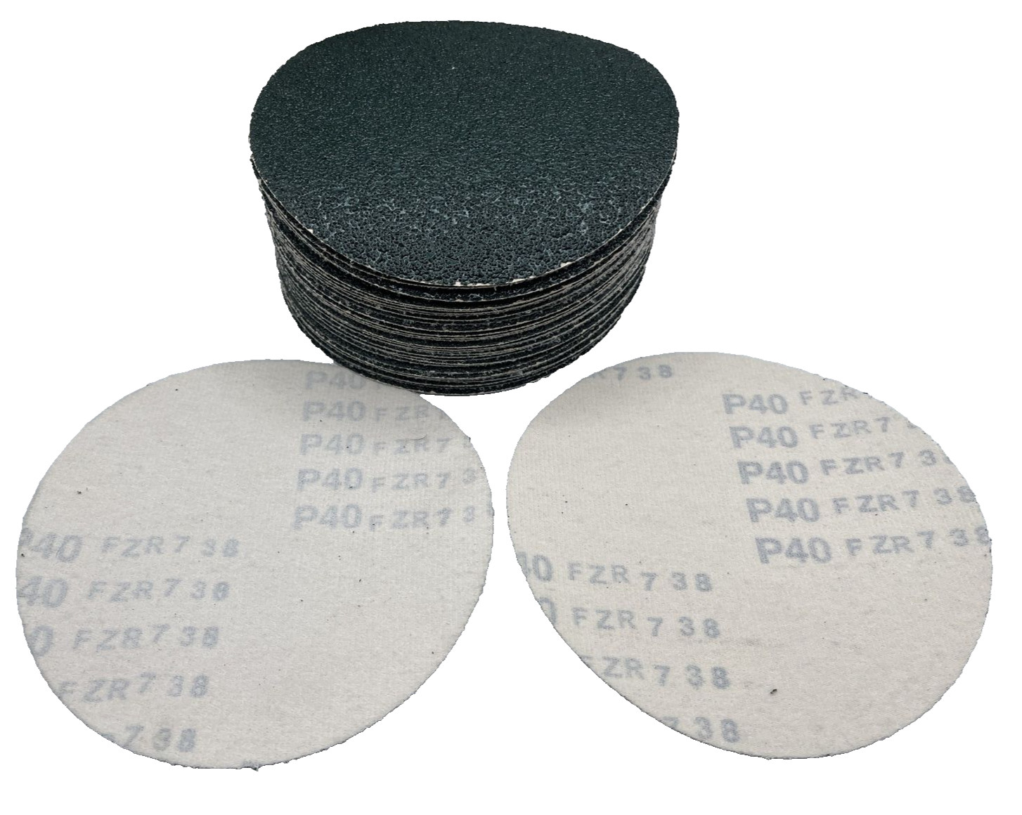 Karebac Hook and Loop 6 inch Sanding Discs 40 grit (50 pieces)
