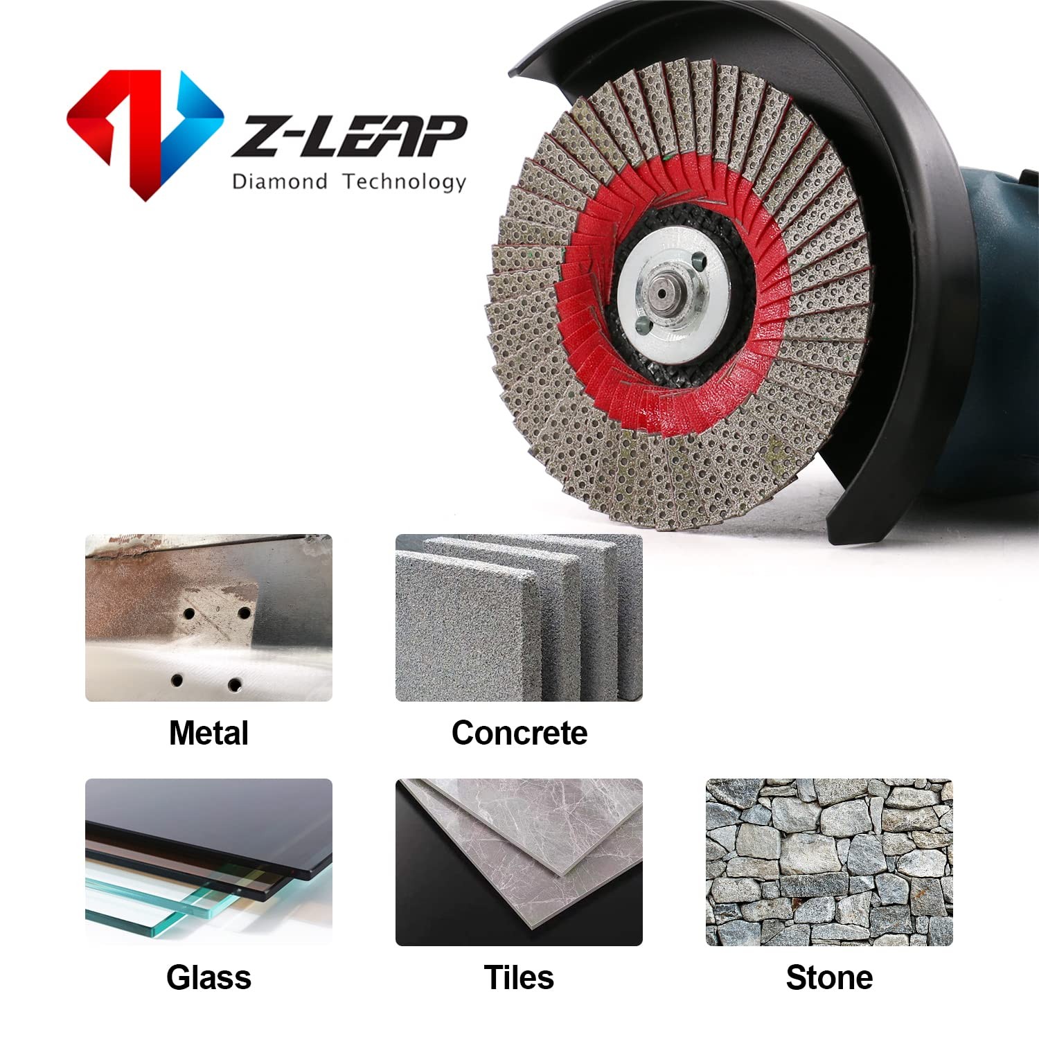 4Inch 200 Grit Grinding Wheels 100mm Flap Sanding Abrasive Disc for Angle Gri…