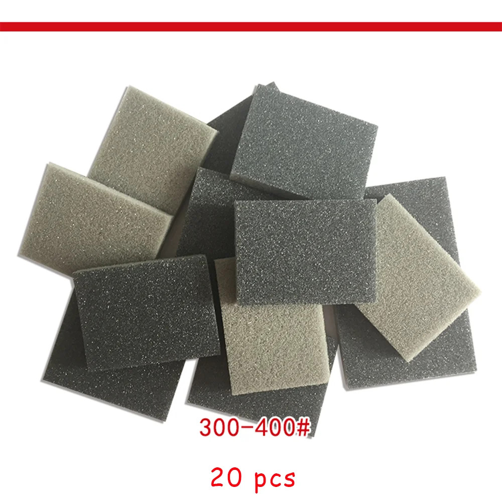 30*40mm Sanding Sponge Sandpaper 10/20 Pcs Assorted 300-1500 Grits Sand Block Pa