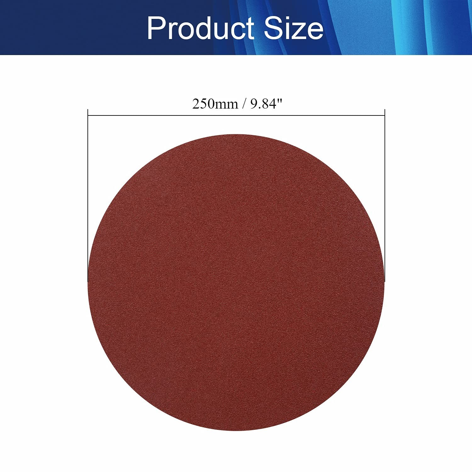 PSA Sanding Discs, 10 Inch Self Stick Adhesive Back Aluminum Oxide Sandpaper, 80