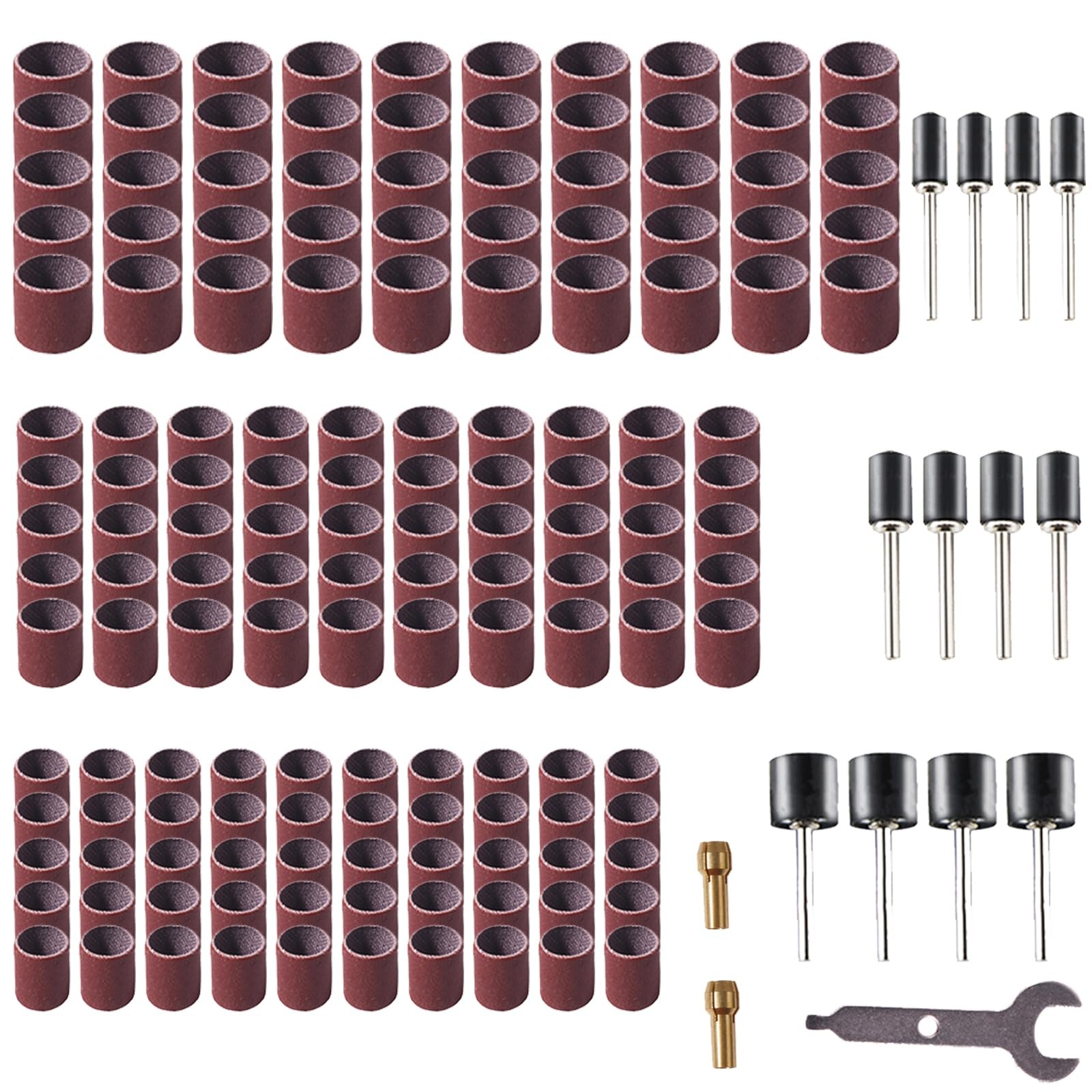 165pcs Rotary Tool Sanding Drums 600 grit,Sanding Drum Sander Bits Bands For …
