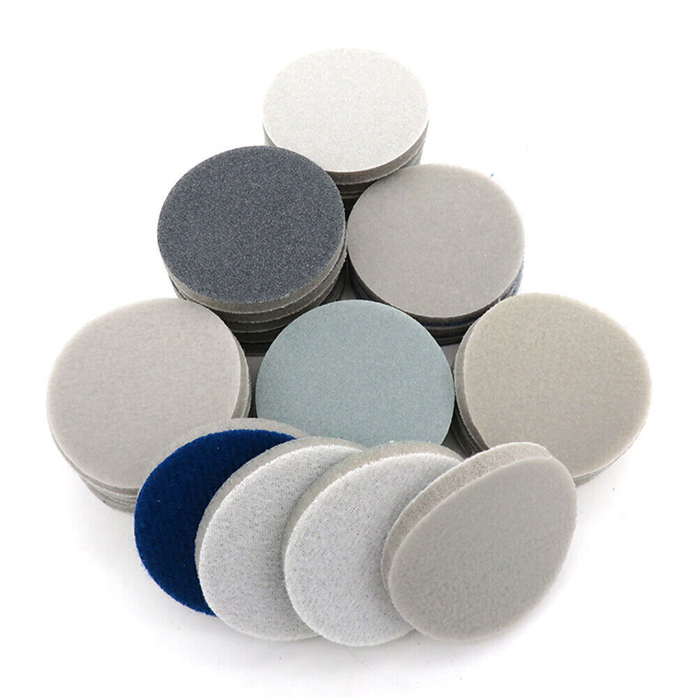 2” 50mm Hook and Loop Foam Sanding Disc Wet or Dry Sand Paper Pad 300-3000 Grit