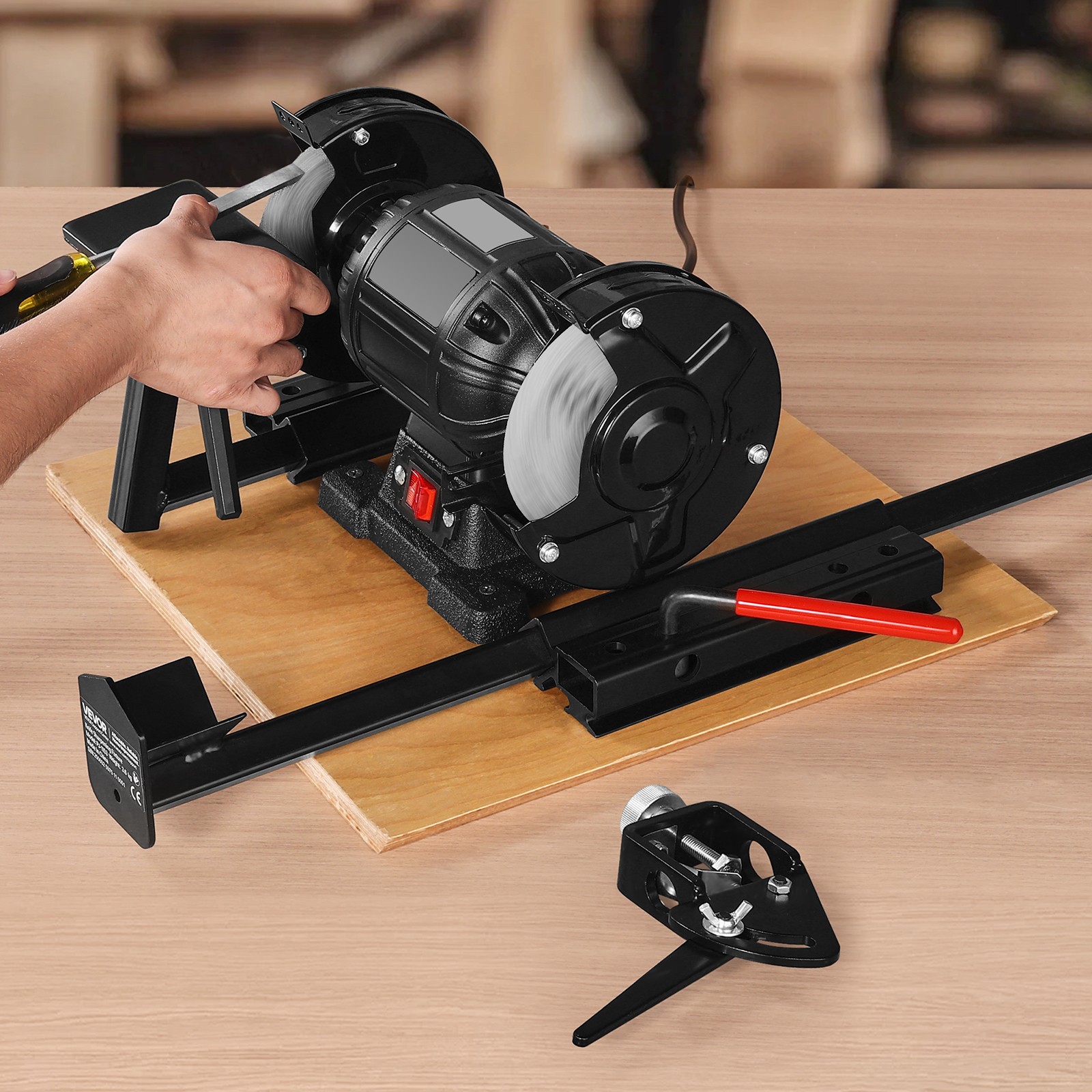 VEVOR Multi-Grind Sharpening System Vari-Grind Jig for 6″ & 8″ Bench Grinders