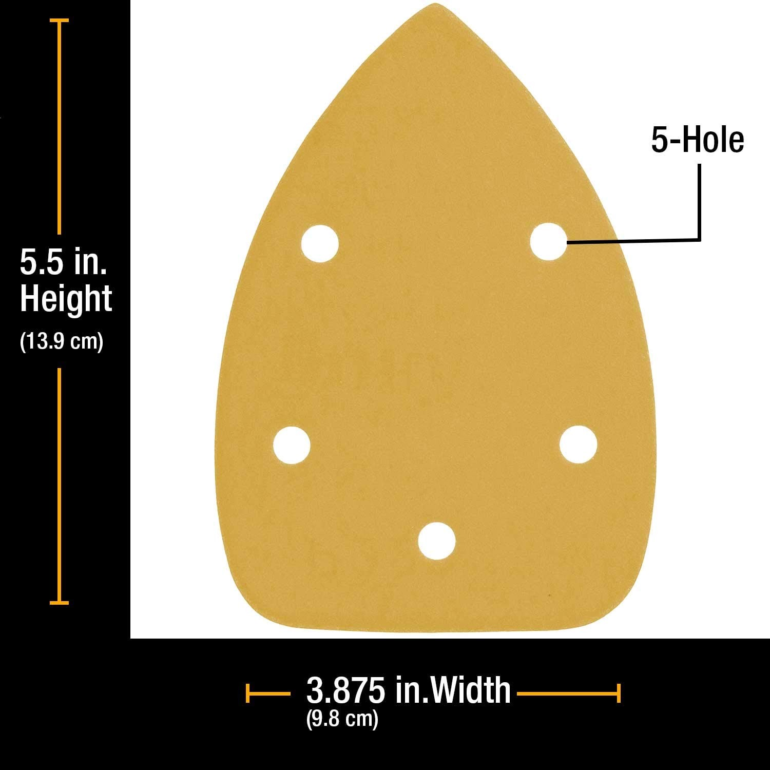Dura-Gold Premium Mouse Detail Sander Sandpaper Sanding 400-Grit, brown