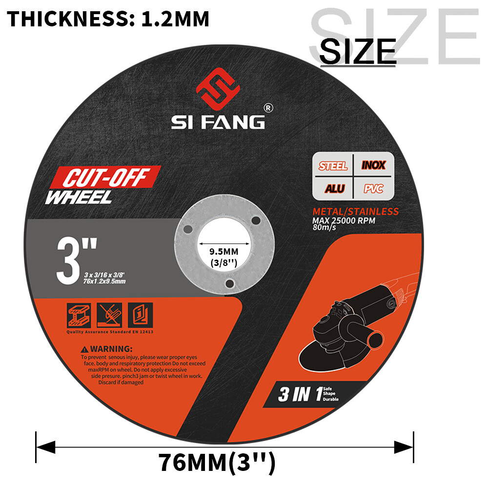 3″ CUTTING DISC 75mm METAL CUT OFF WHEEL FOR ANGLE GRINDER THIN STEEL STAINLESS