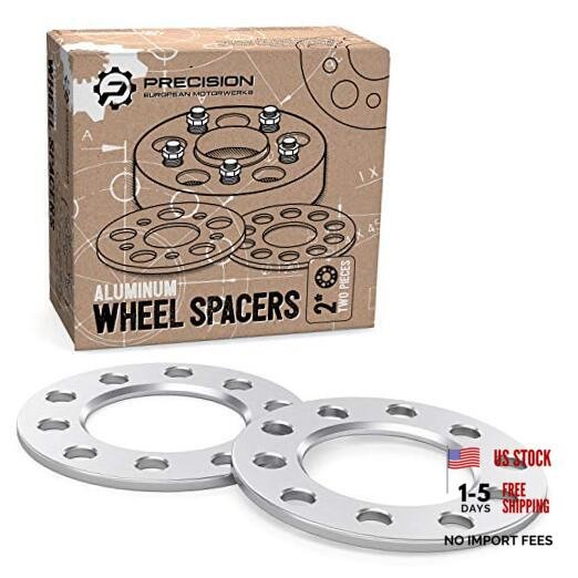 0.5 inch Flat Wheel Spacers 5×4.5 and 5×4.75 (Dual 1/4 inch Thickness 2 Silver