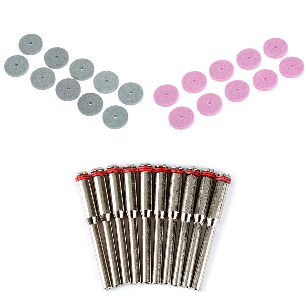 20mm Diamond Drill Grinding Buffing Wheel Polishing Pad Abrasive Disc+Mandrel