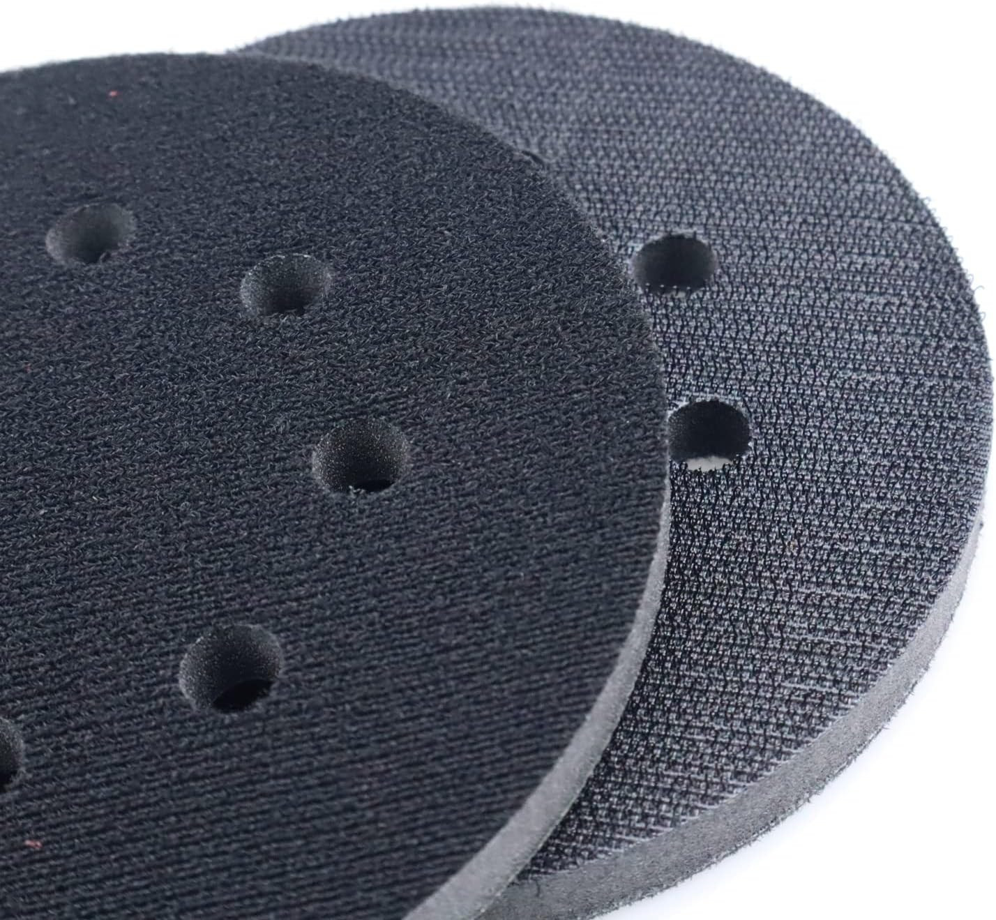 2 Pack 5 Inch Interface Pads, Hook and Loop Soft Sponge Cushion Buffer Foams Bac