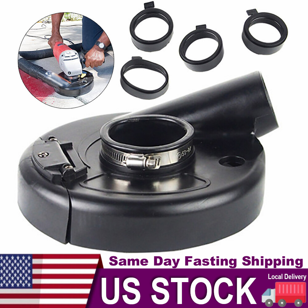 7” Universal Angle Grinder Dust Collector Dust Shroud Surface Clean Vacuum Cover
