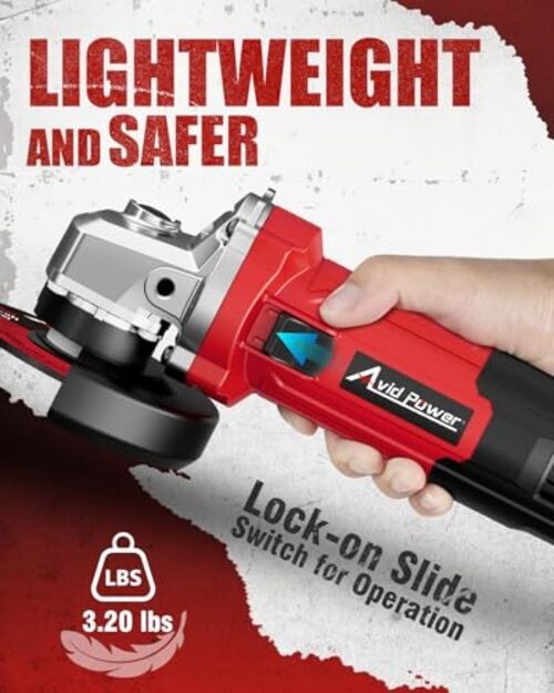 Angle Grinder 4-1/2 inch Electric Grinder Tools 750W 6.5 Amp Metal Grinder,