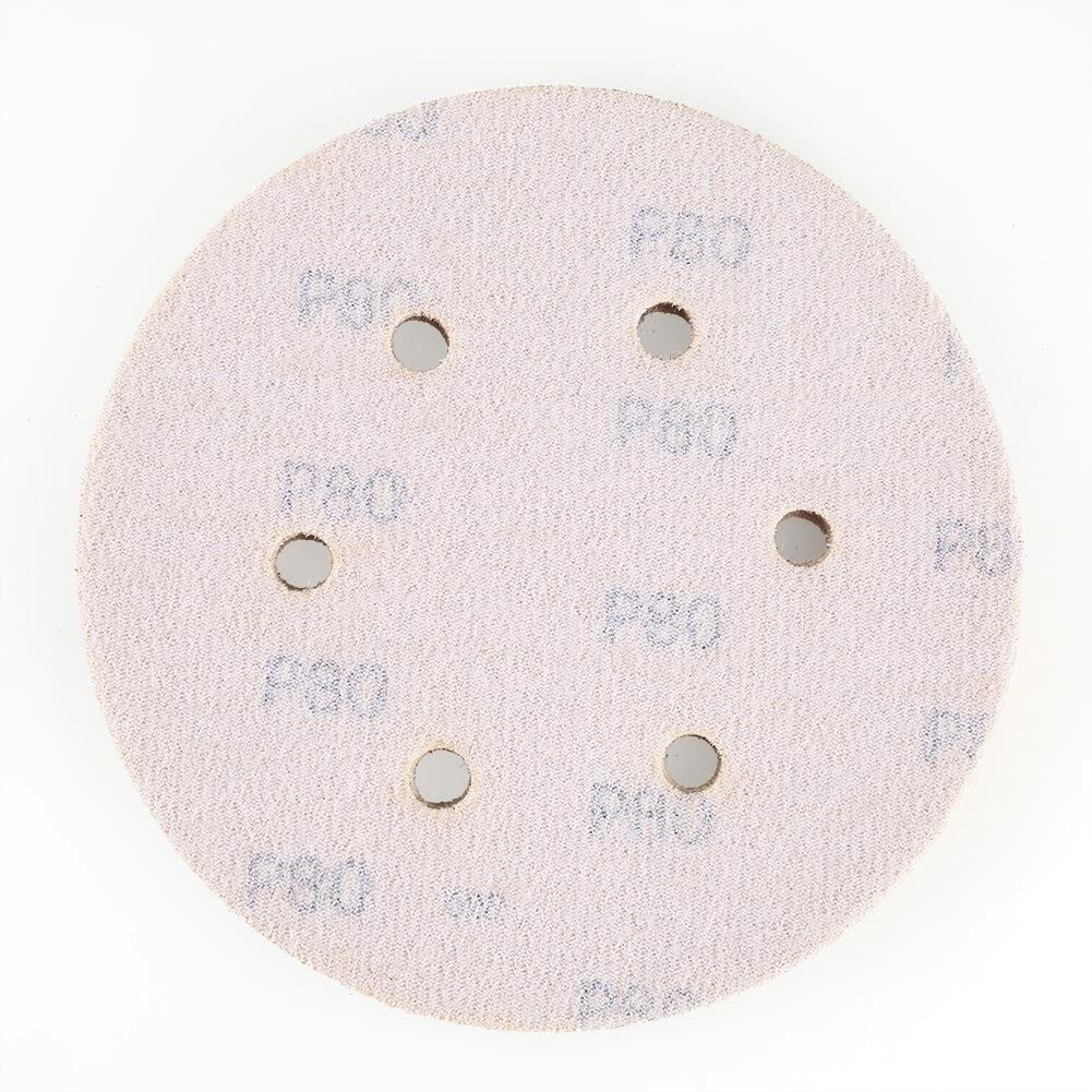 6 in Sanding Discs 80 120 220 320 400 Grit Hook Loop Orbital Sander Sandpaper