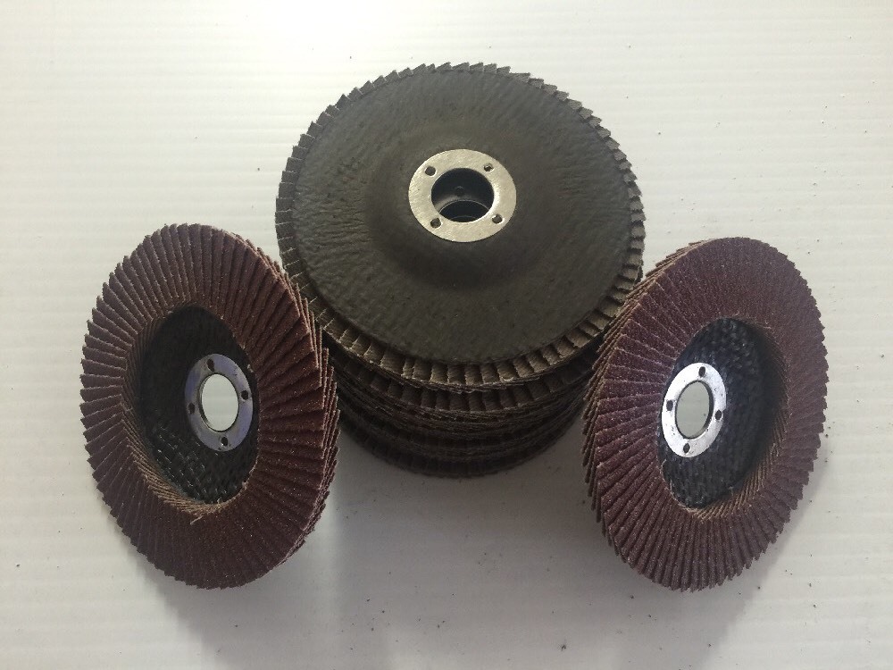 10x 4 ” 60 Grit Flap Sanding Grinding Discs 4″ 5/8″ Angle Grinder Wheels