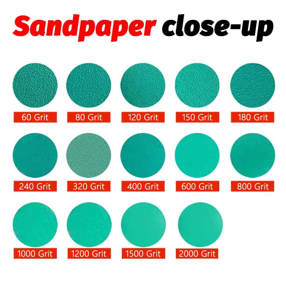6in Sanding Discs 40-2000 Grit Wet Dry Sandpaper Hook Loop Orbital Sander Paper