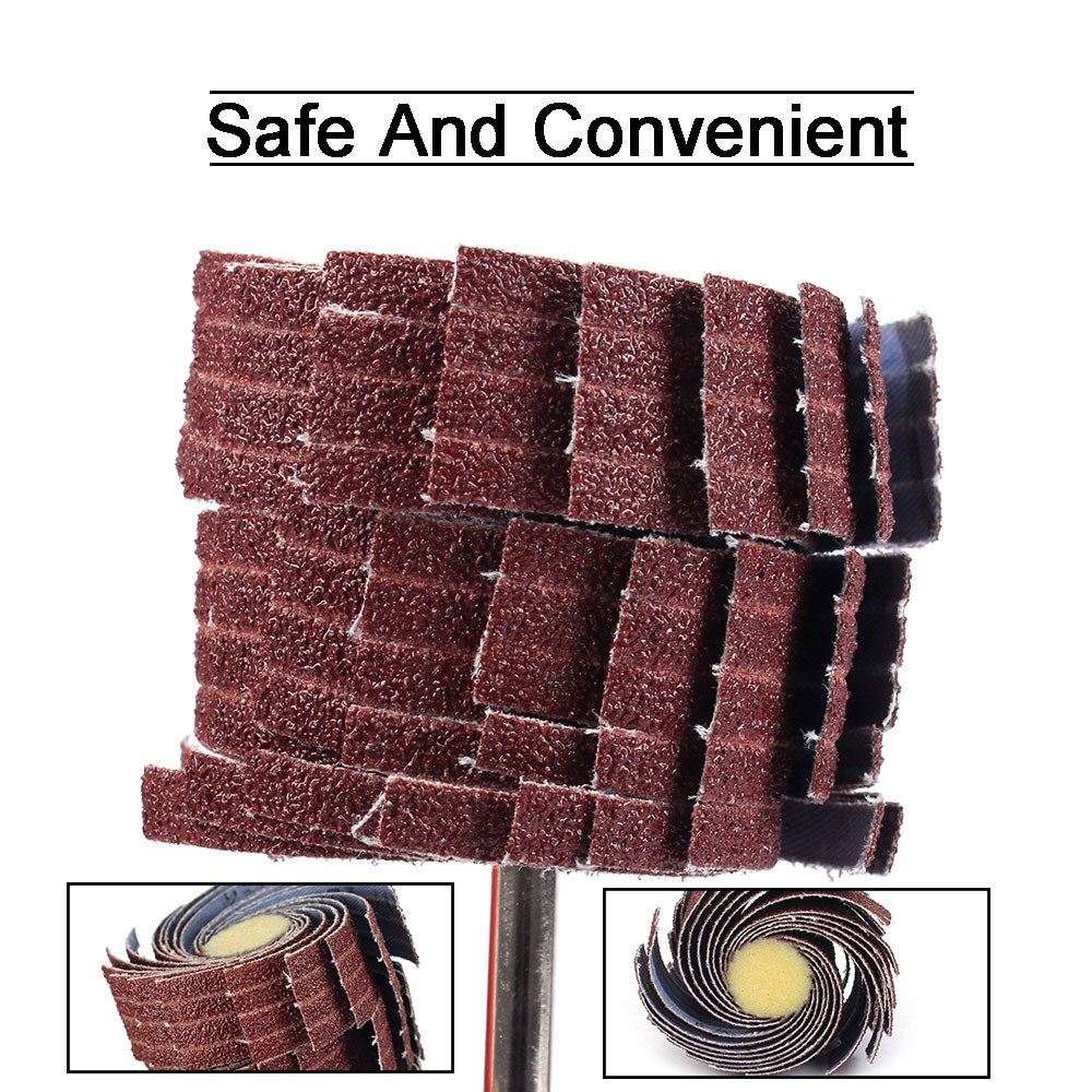 1Pc-Mounted Sanding Flap Wheel Abrasive Sandpaper Polishing Disc 80-600#-Metal