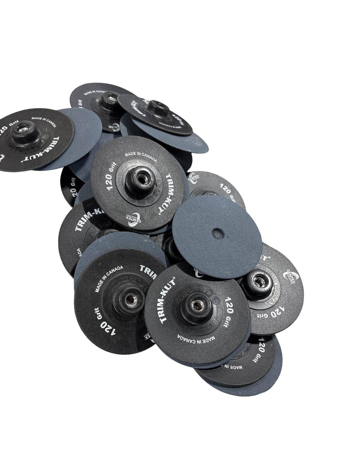 Gemtex 3″ 120 Grit Zirconia Type A Resin Fiber Disc 25 Pack