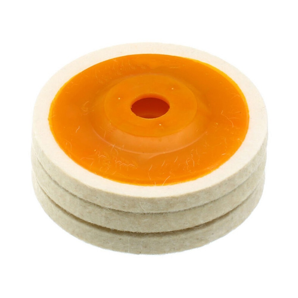 3pcs 4In 100mm Wool Polishing Wheel Buffing Angle Wheel Polishing Disc Abrasive