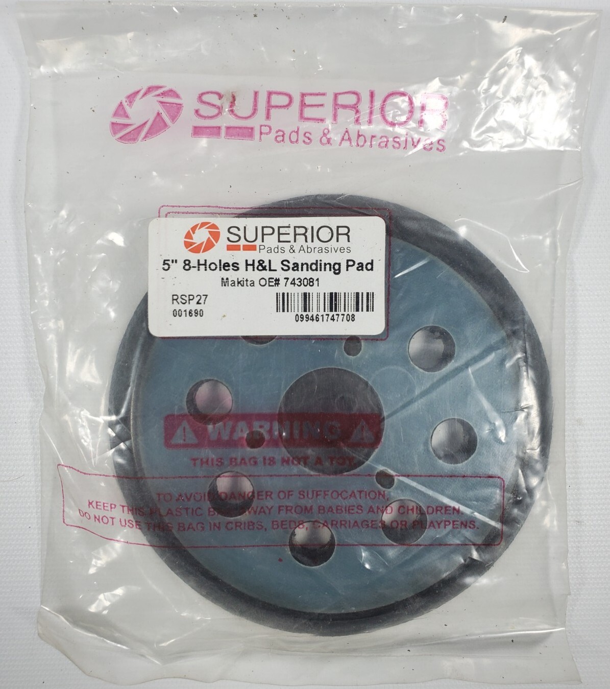 Superior Electric Genuine OEM Replacement Backing Pad # RSP27