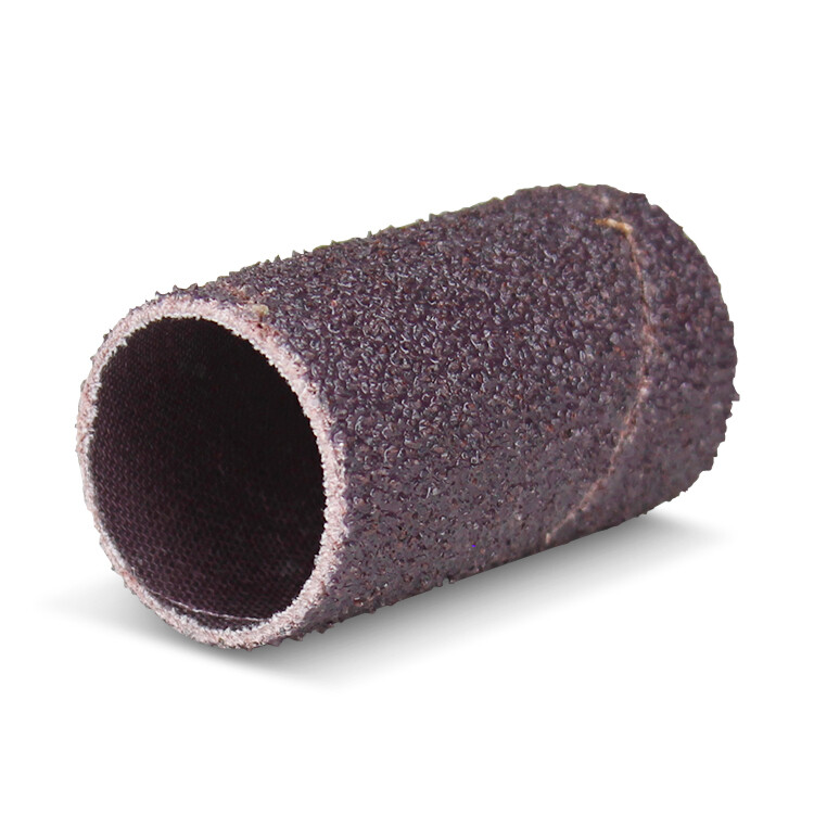 3/8″ x 1/2″ Aluminum Oxide Spiral Bands, No Lap Sanding Sleeves – 50 Pack