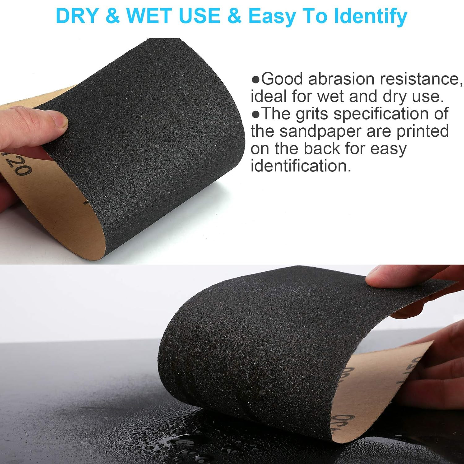 Sand Paper, 48 PCS Sandpaper, 120 to 5000 Assorted Grit Sandpaper Sheets, 9 X 3