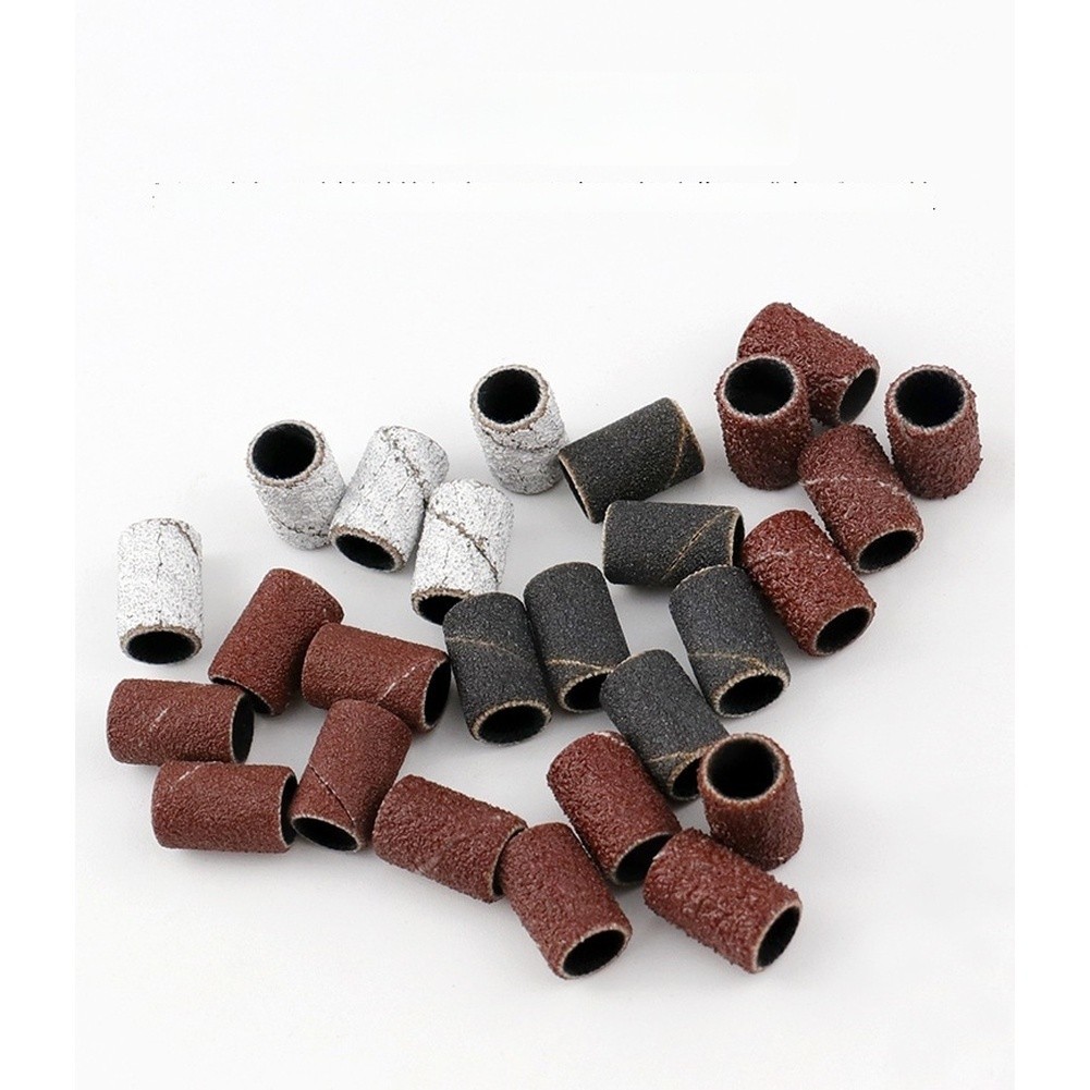 Nail Drill Sanding Bands 75 Pcs 80 120 180 Grit Resin Abrasive for Manicure Use