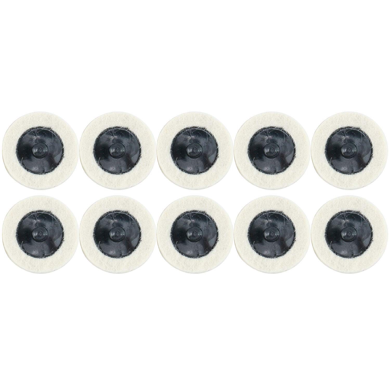 8MILELAKE Disc Buffing Polishing Wheel Pads 10pc fit for Roloc Style 2inches Pol