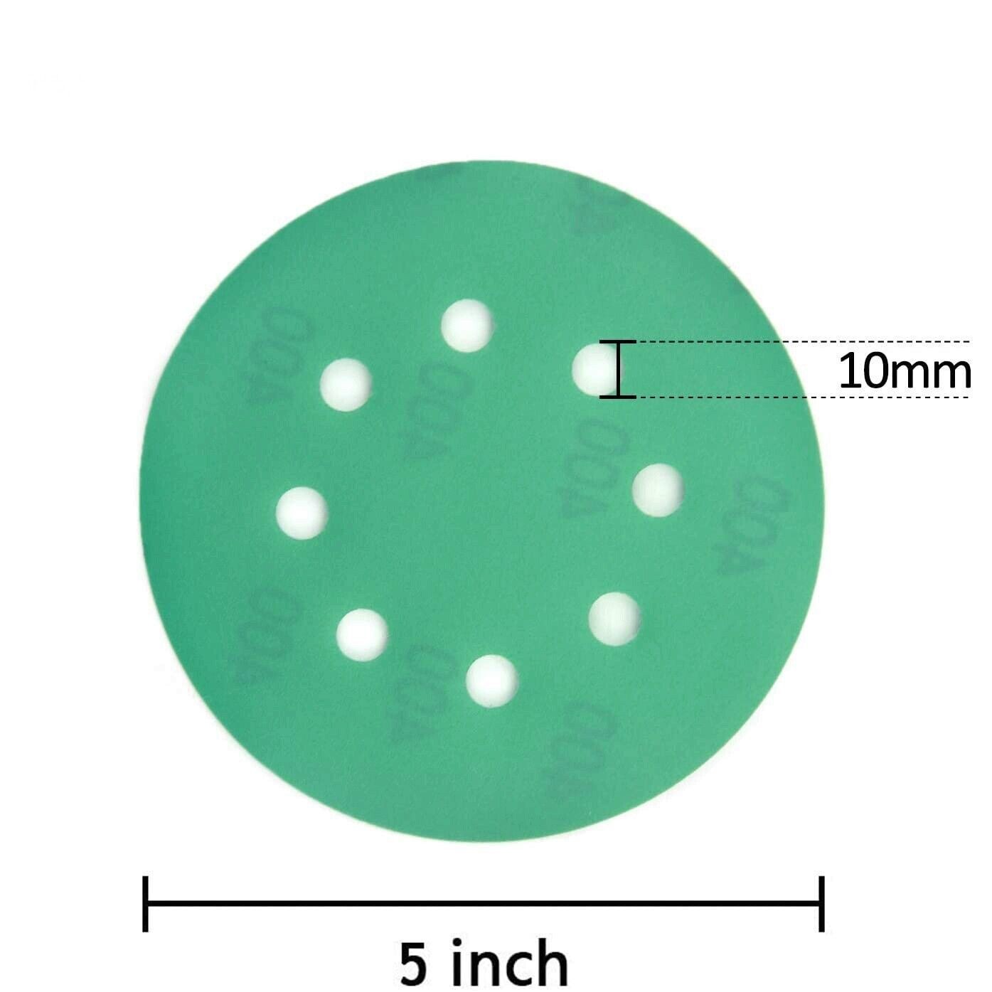 5inch Wet Dry Hook Loop Orbital Sander Paper Round Sanding Discs 400-10000 Grit