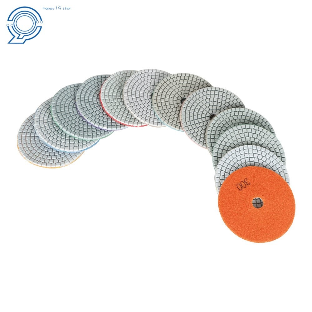 With 2 Pack 5/8In-11In Backer Pads 14 Pack 4 Inch Diamond Polishing Pads Kit