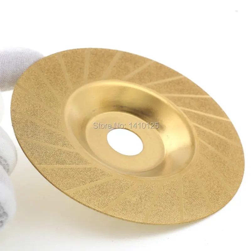 4″ inch Diamond Coated TITANIUM Grinding Disc Wheel Convex Threading Grit 150