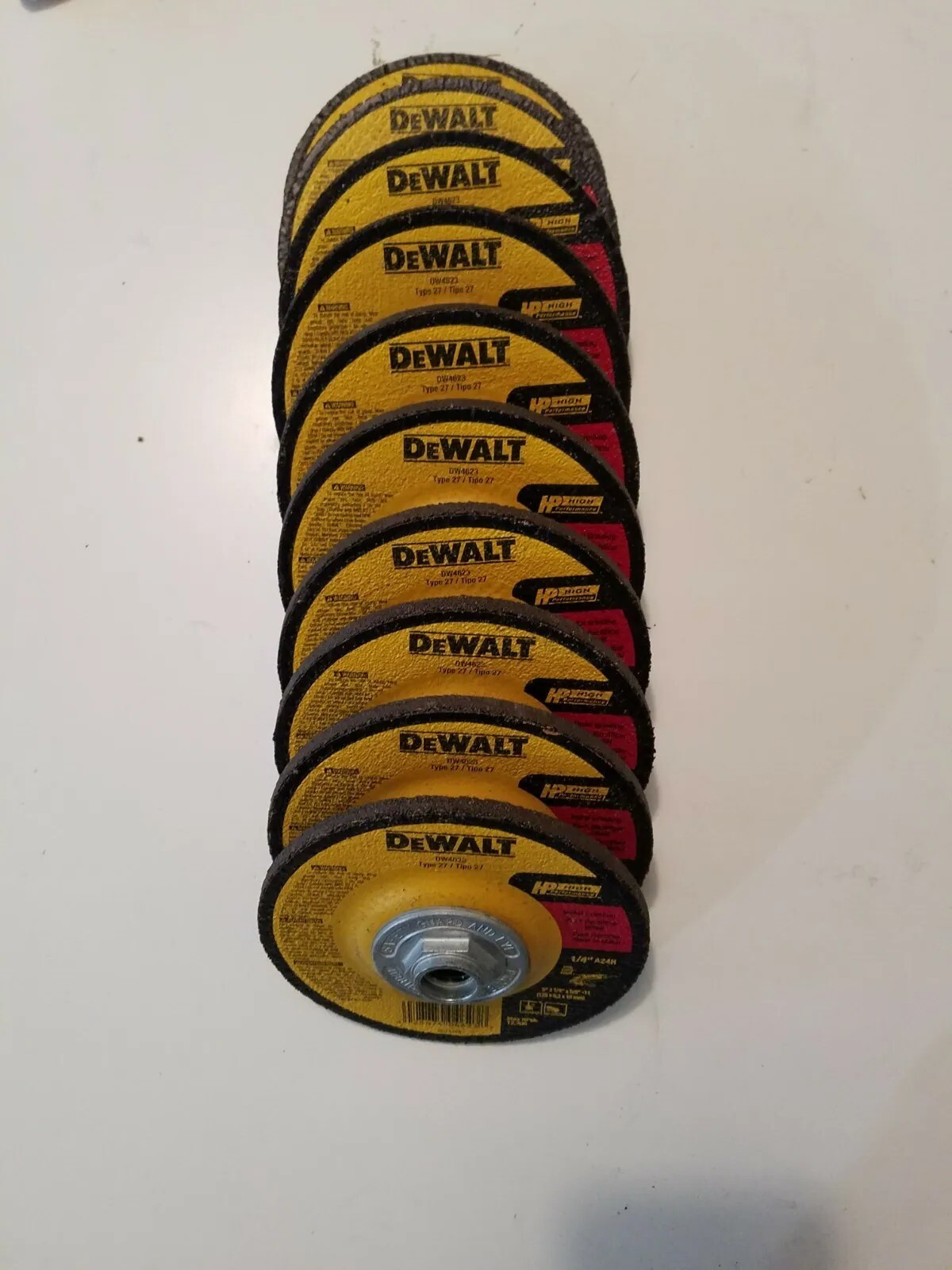 DeWalt DW4623 5″ X 1/4″ X 5/8 – 11 Grinding Wheel. 10 Pack