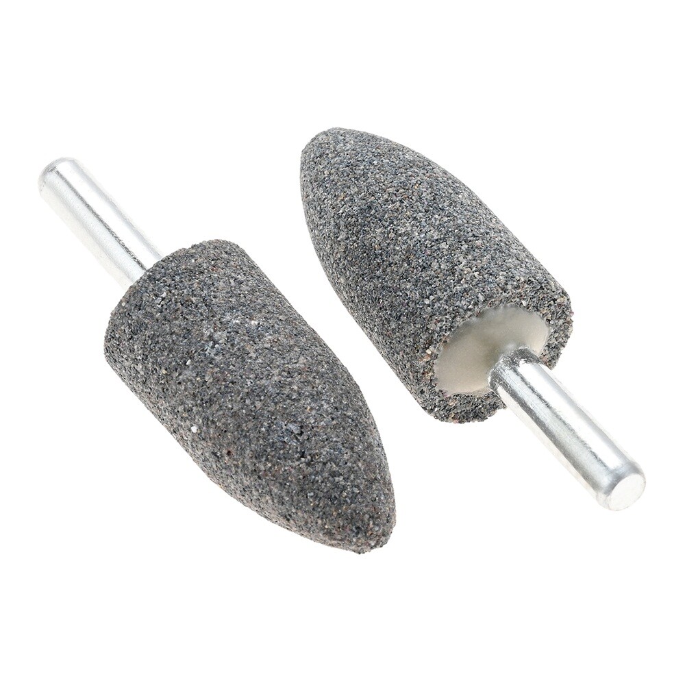 10PC Cone Shape Grinding Stones 20mm Aluminium Oxide Fit Electric Rotary Tool