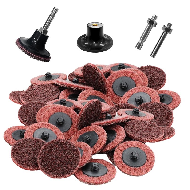 Surface Conditioning Discs 50Pcs 2 Inch Aluminum Oxide Fast Grind Rust Removal