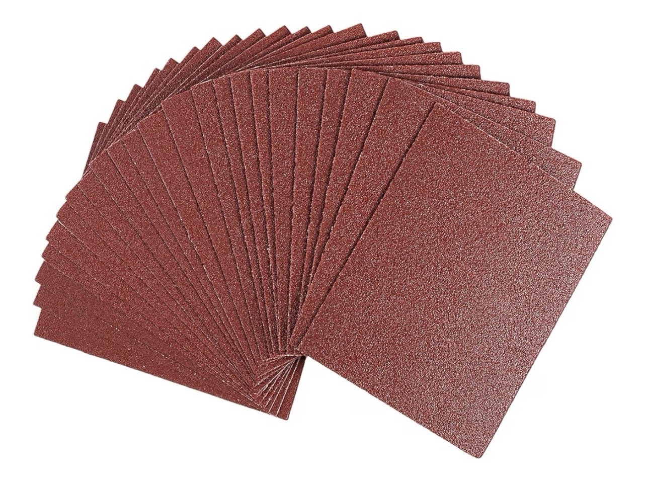 50PACK 1/4 Sandpaper Sheet,4-1/2″*5-1/2″ Assorted 60-80-120