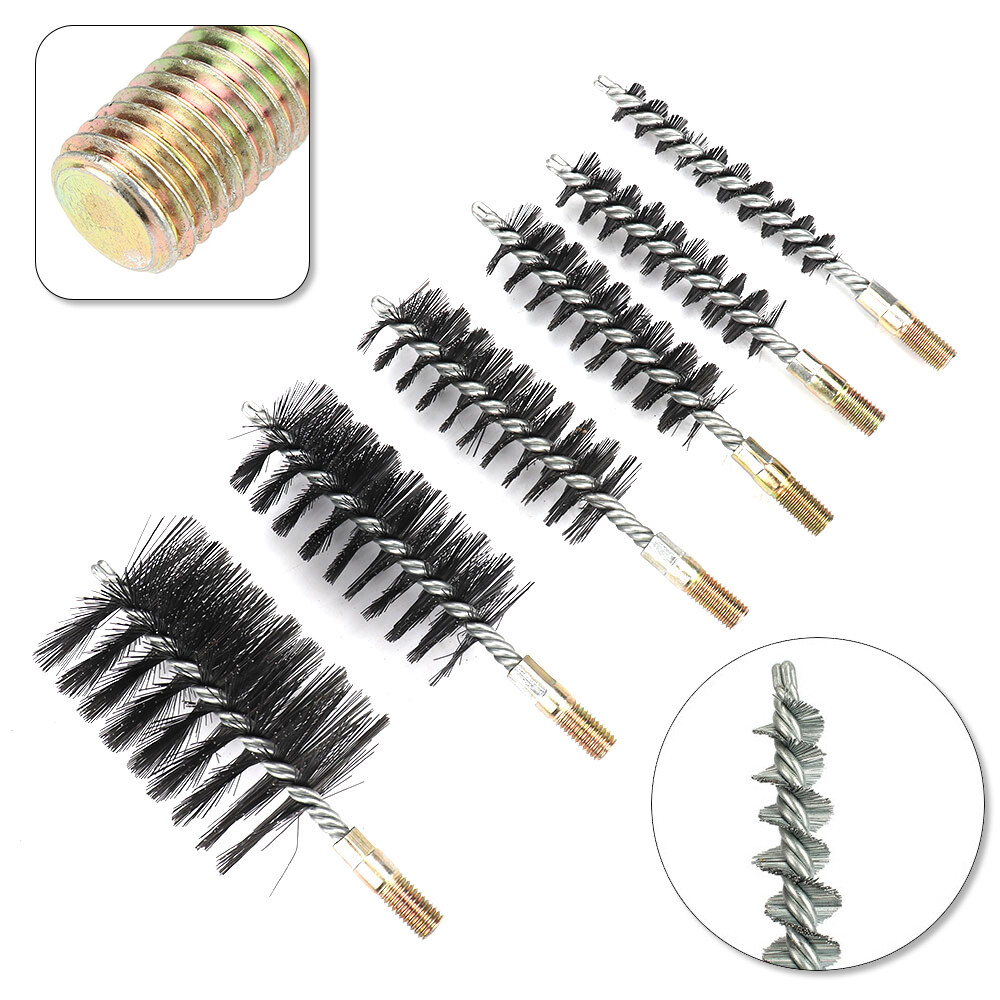 18/25/32/40/50/65/75mm Steel Wire Tube Brush Pipe Tube Cleaning For Rotary Drill