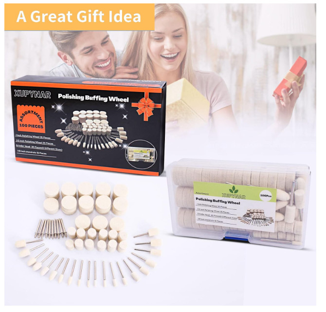 100PCS Polishing Buffing Wheel for Dremel Polishing Kit, Polishing Wheel for Dre