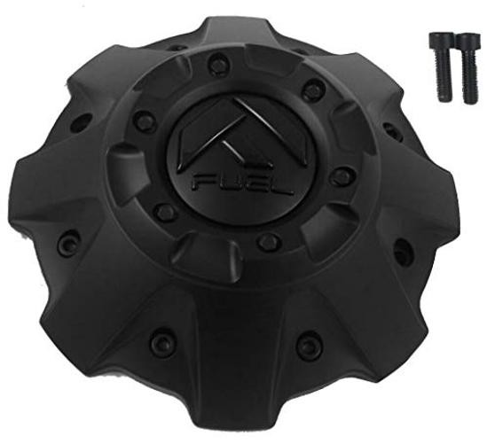 Fuel Matte Black with Matte Black Emblem Wheel Center Cap # 1001-63B