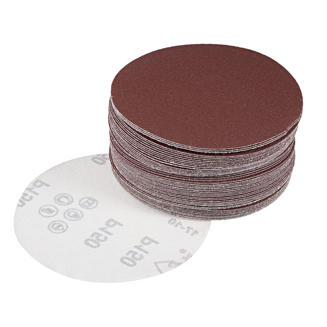 50PCS 5″ Hook Loop Sanding Disc 150 Grits Flocking Sandpaper