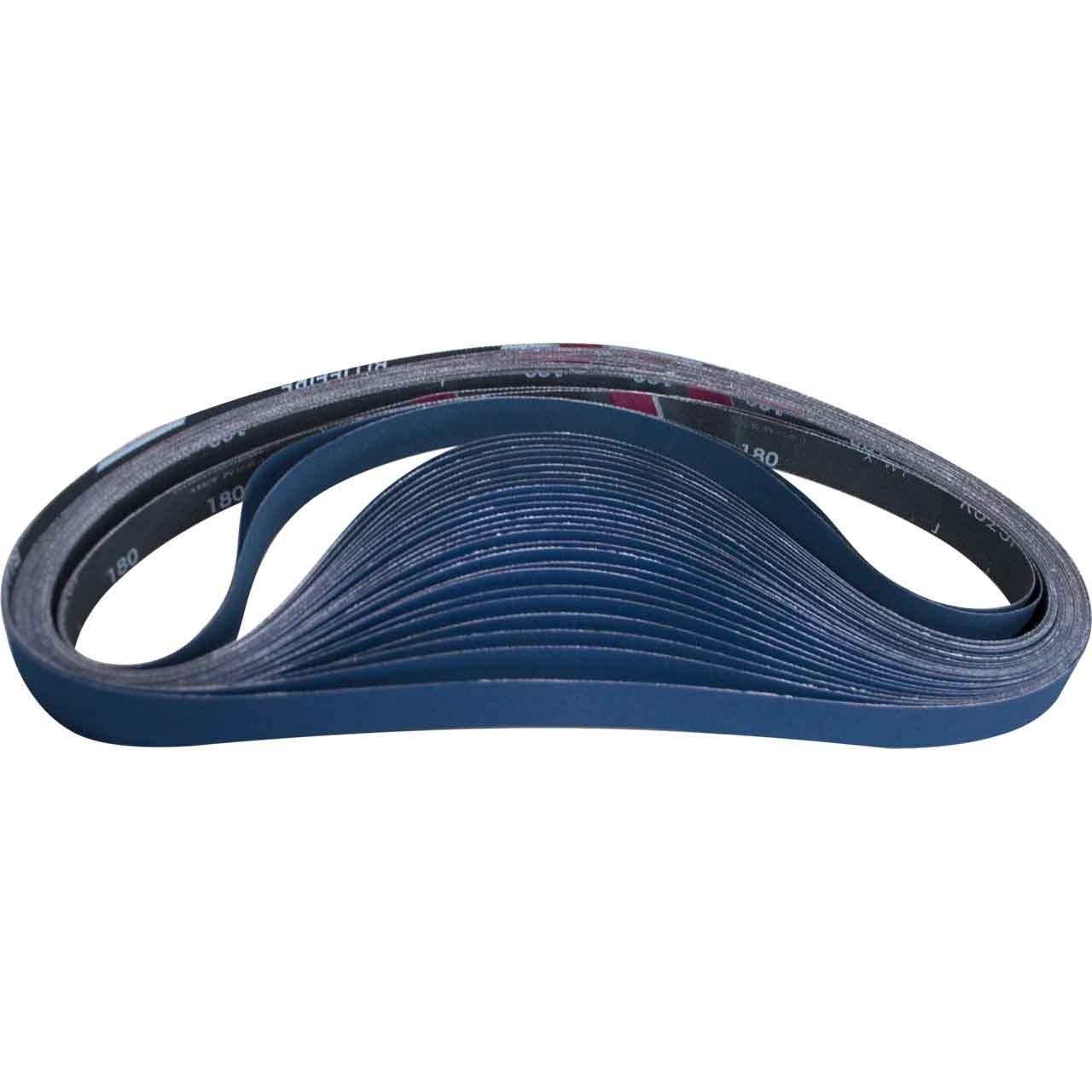 Norton 78072728586 1×42” BlueFire R823P ZA Cloth Narrow Belts 180 Grit 50 pk