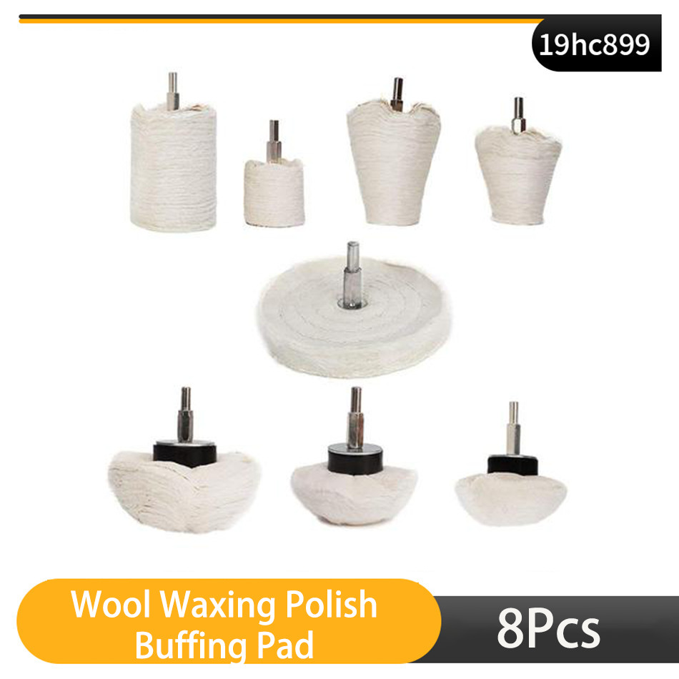 White Cotton Buffing Polishing Wheel for Drill ,Flannelette Polishing Mop Wheel