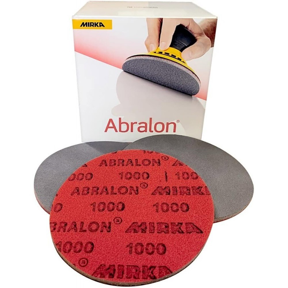 Mirka Abralon 6 Inch (150mm) Sanding Pads – 1000 Grit – 10 Pack