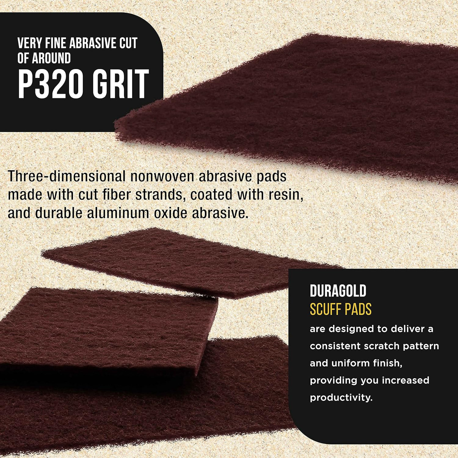 Premium 6 Inch By 9 Inch Maroon General Purpose Scuff Pads 10 Pack for Auto Body